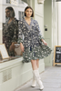 Esmee Green & Navy Dress by Miss June