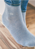 Mottled Cotton Socks in Pastel Blue by Billy Belt