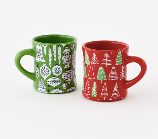 Green or Red Holiday Mug