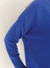 Italian Cashmere V-Neck in Majolica Blue by The Perfect Provenance Luxury Cashmere Collection