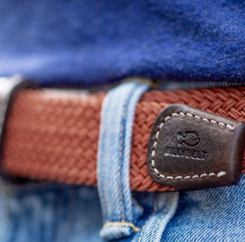 Braided Woven Terracotta Belt by Billybelt - The Perfect Provenance