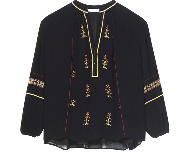 Nipoa Blouse in Noir By Vanessa Bruno - The Perfect Provenance