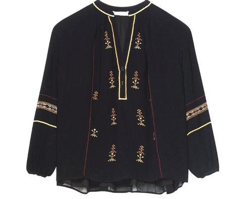 Nipoa Blouse in Noir By Vanessa Bruno - The Perfect Provenance