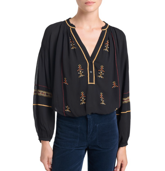 Nipoa Blouse in Noir By Vanessa Bruno