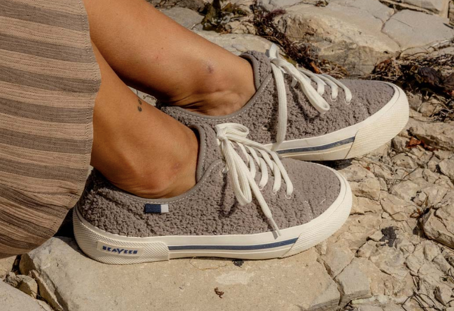 Seachange Fleece Sneaker in Mushroom Taupe by Seavees - The Perfect Provenance