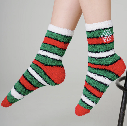 Cozy Holiday Socks in Four Patterns