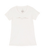Women's Smile More Organic Cotton Tees in Marshmallow - The Perfect Provenance