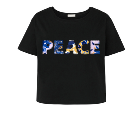 Peace Tee in Black by Alivia