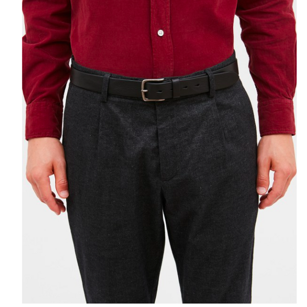 Austin Black Leather Belt by Hartford - The Perfect Provenance