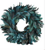 Green Feather Decor Wreath by Hoff Interieur - The Perfect Provenance