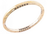 Brass, Steel, or Coal Bangle with Diamond by The Caliber Collection - The Perfect Provenance