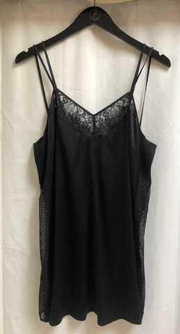 Black Lace Silk Camisole By Twin-Set