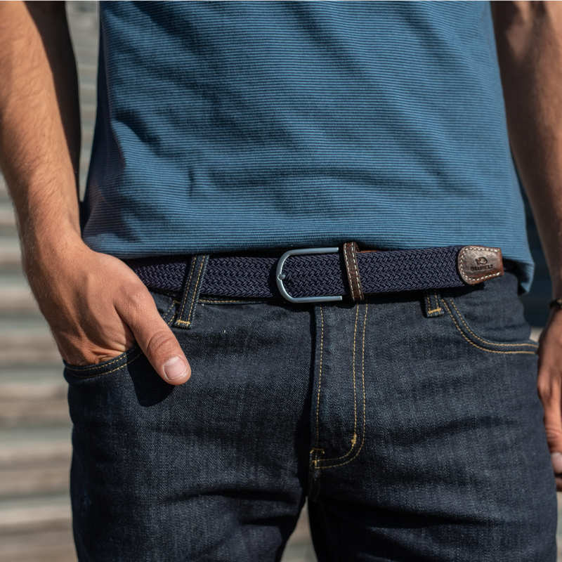Woven Blue Marine Belt by Billy Belt – The Perfect Provenance