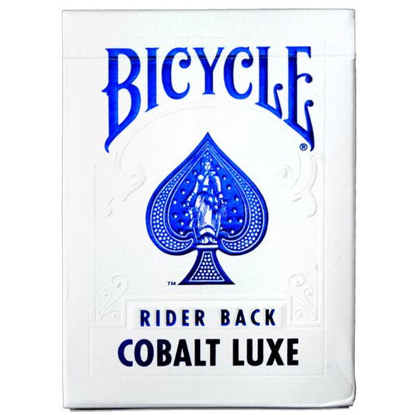 Blue Foil Cards Rider Back Cobalt Luxe by Bicycle - The Perfect Provenance