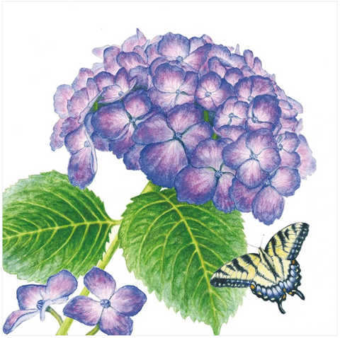 Hydrangea & Butterfly Napkins