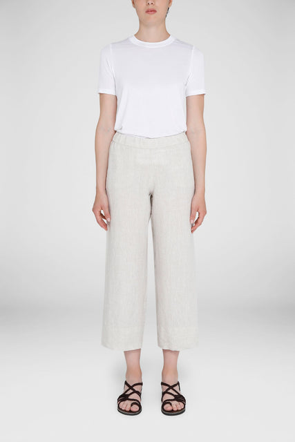 Linen Trouser in Beige by YC Milano - The Perfect Provenance
