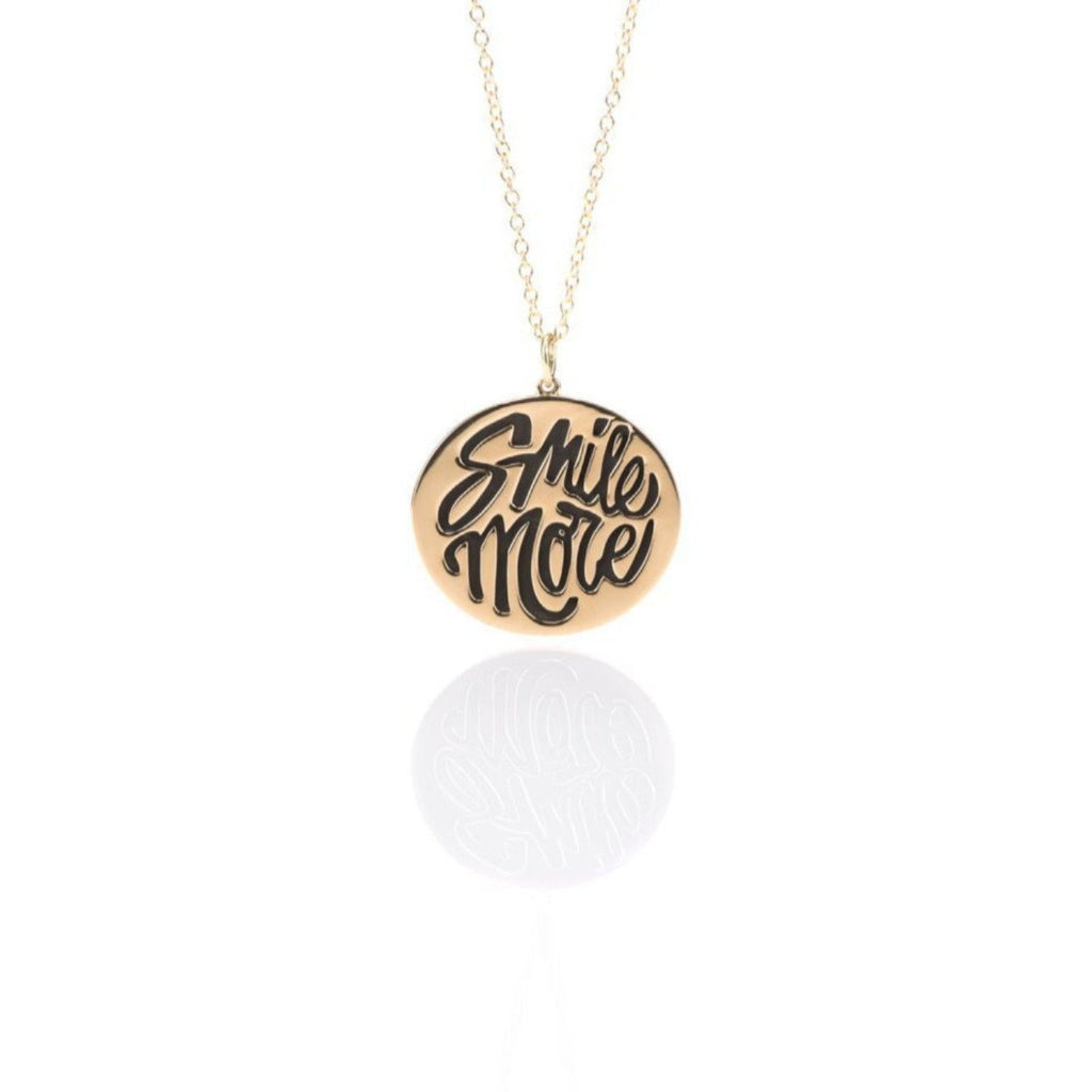 Gold Smile More Disc Pendant - The Perfect Provenance