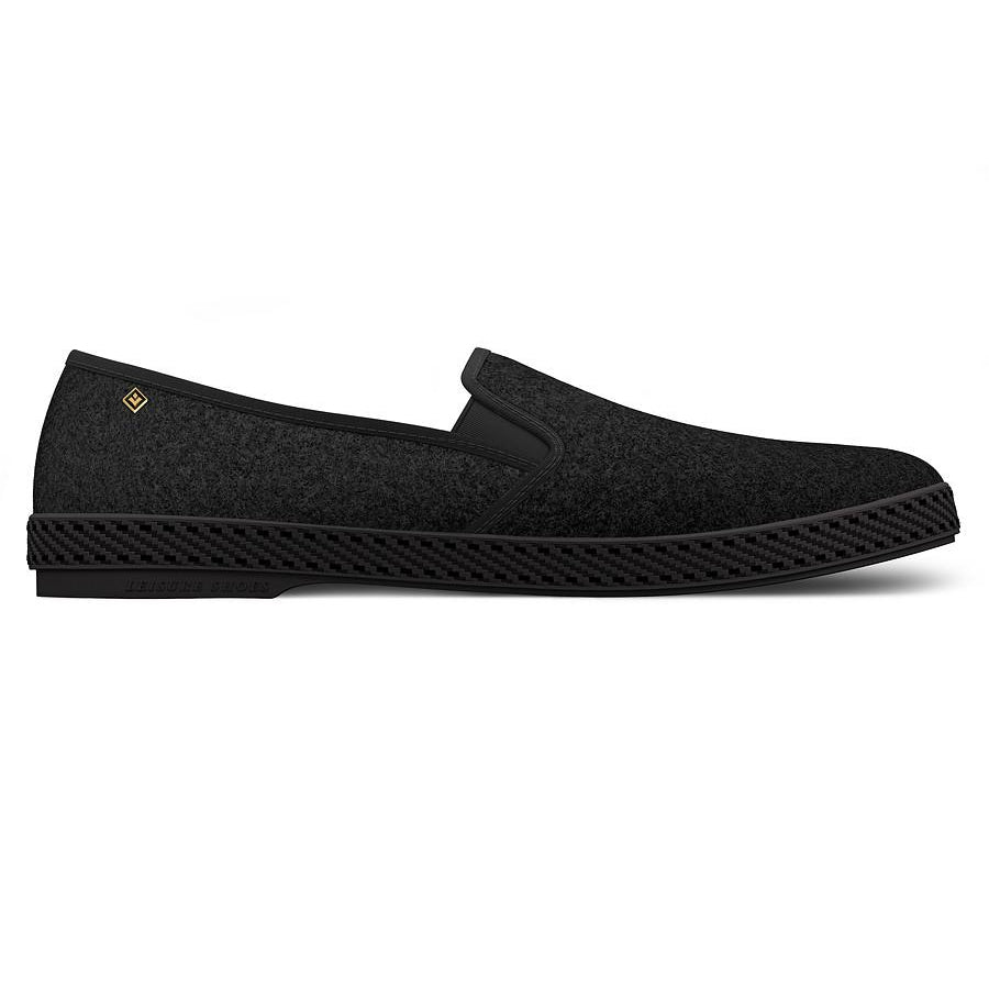 Black Manoir Slip-On by Rivieras - The Perfect Provenance