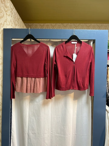 Red Cardigan by TONET - The Perfect Provenance
