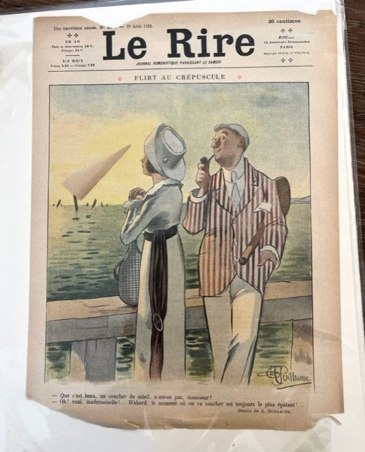 Le Rire Vintage Magazine Cover 1912