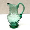 Small & Medium Mouth Blown Green Vintage Pitchers by All'Orgine