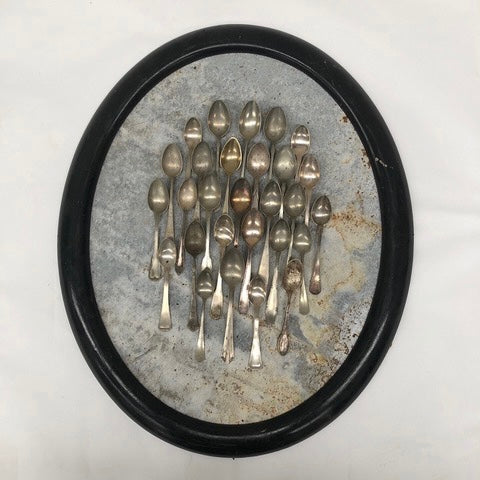 Black Metal Vintage Spoon Artwork by All' Origine