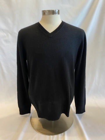 Black V-Neck Cashmere Blend Sweater by Hartford Paris - The Perfect Provenance
