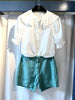 Saran Green Shorts by Hartford Paris