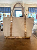 Glam Canvas Natural/Rose Gold Tote Bag by Fresh American