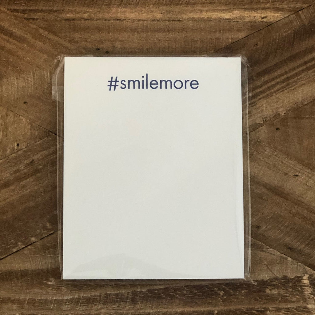 #Smilemore Notepad by My Life in Parties