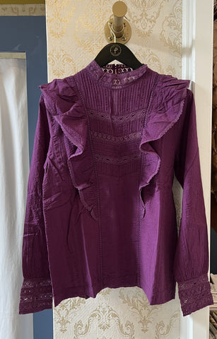 Hedna Purple Blouse by Hartford Paris