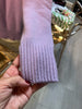 Italian Cashmere V-Neck in Lavender by The Perfect Provenance Luxury Cashmere Collection
