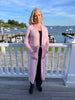 Three-Quarter Cashmere Cardigan in Blush Pink by The Perfect Provenance Luxury Cashmere Collection