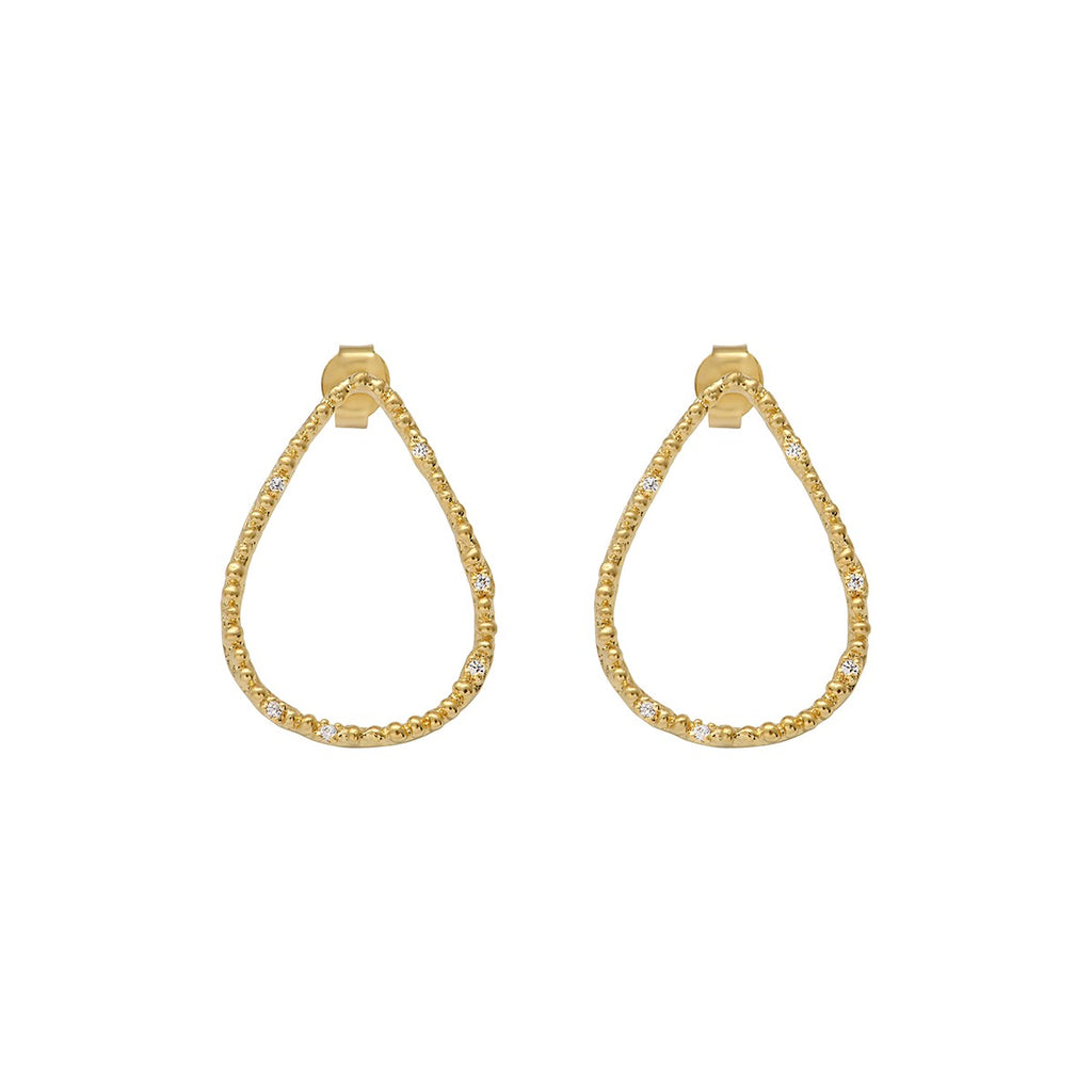 Lise Gold Tear Hoop Earrings by Louise Hendricks Paris – The Perfect  Provenance